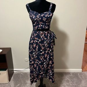 Target Xhiliration Small Two Piece Floral Set with Skirt